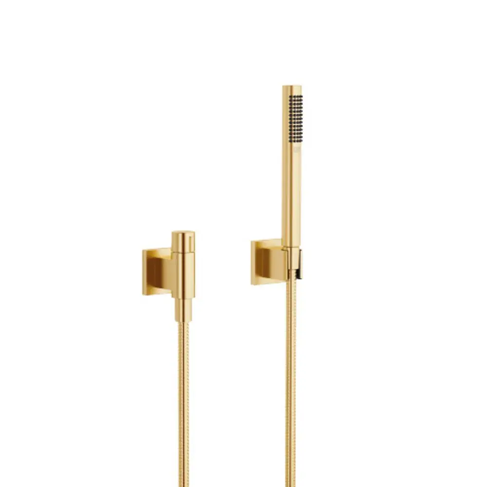 DORNBRACHT Schlauchbrausegarnitur mit Einzelrosetten SERIENSPEZIFISCH 27809980 Messing gebürstet (23kt Gold), 27809980-28 Galeriebild 1